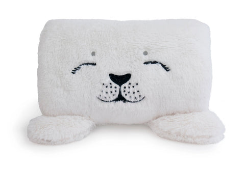 🦭 SNOWY Prayer Pillow Sleep Kit - Plush Seal with Insert Notes, Stickers & Gift Box! 🤍✨
